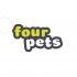 Наполнитель Four Pets Голубые кристаллы 12л*4шт