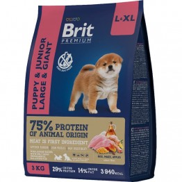 Brit Premium Puppy and Junior L + XL (Курица) 3кг
