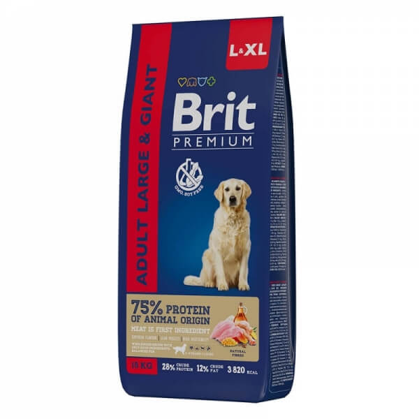 Brit Premium Adult Large and Giant (Курица) 15кг