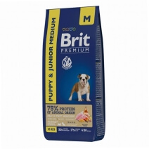 Brit Premium Puppy and Junior M (Курица) 15кг