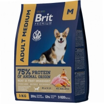 Brit Premium Adult Medium (Курица) 3кг