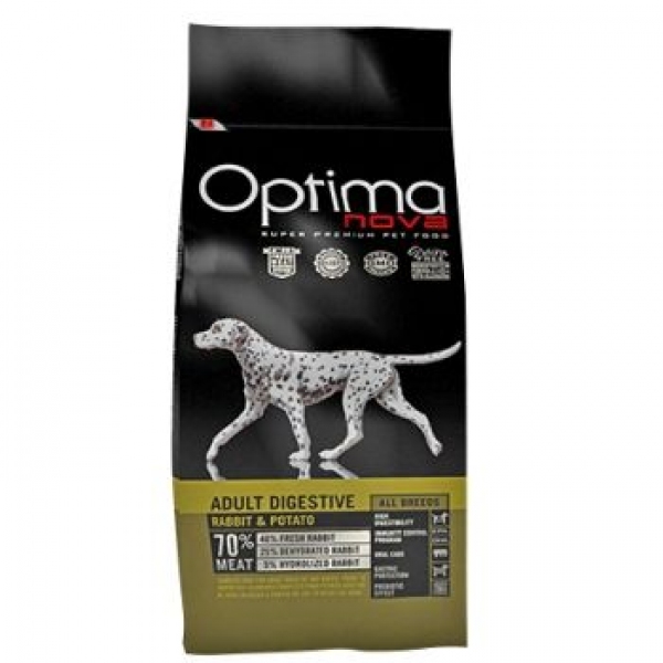 Optima Nova Adult Digestive Rabbit and Potato 12кг