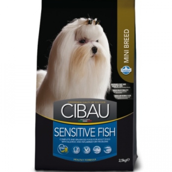 Cibau Sensitive Fish Mini для взрослых мелких пород 2500г