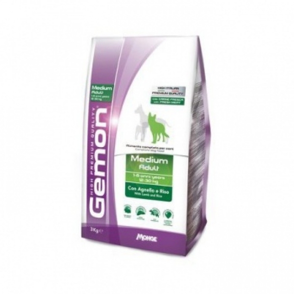 Gemon Medium Adult Ягненок и Рис 3кг