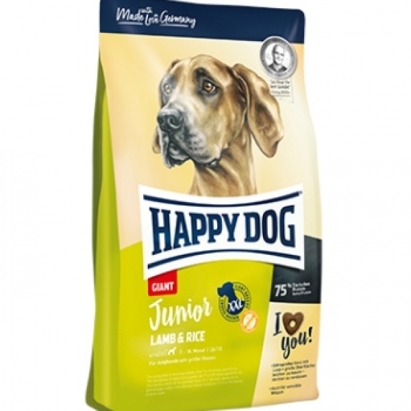 Happy Dog Junior Giant (Ягненок и рис) 4кг