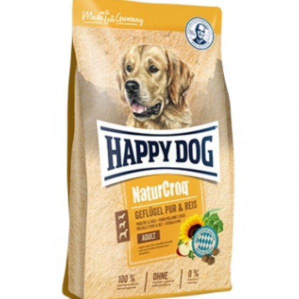 Happy Dog NaturCroq Geflügel (Птица и рис) 4кг