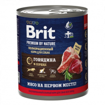 Brit Premium Dog (Говядина и Cердце) 850гр