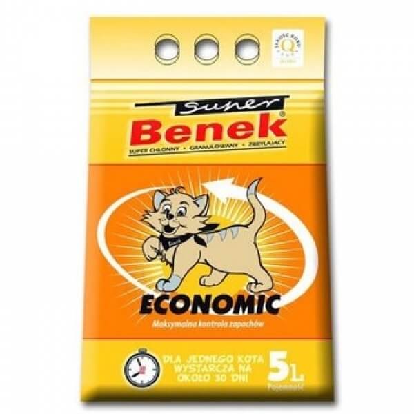 Наполнитель Super Benek Экономик Без Запаха 5л