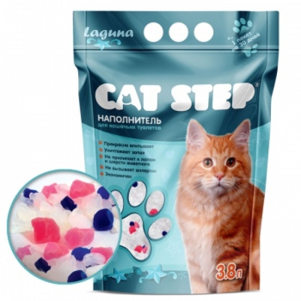 Наполнитель Cat Step Laguna для взрослых Кошек и Котят 3,8л