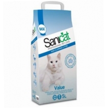 Наполнитель SaniCat Clumping Value без запаха 5л