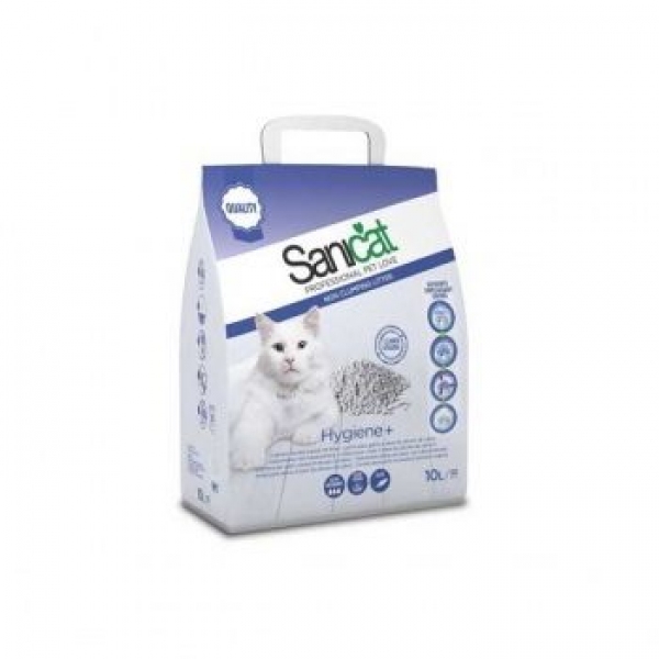 Наполнитель SaniCat Hygiene Plus без запаха 10л