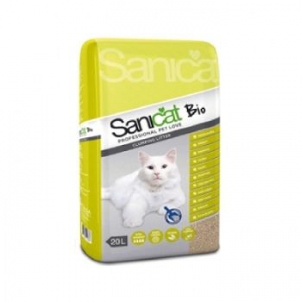 Наполнитель SaniCat Clumping BIO без запаха 20л