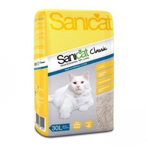 Наполнитель SaniCat Classic без запаха 10л