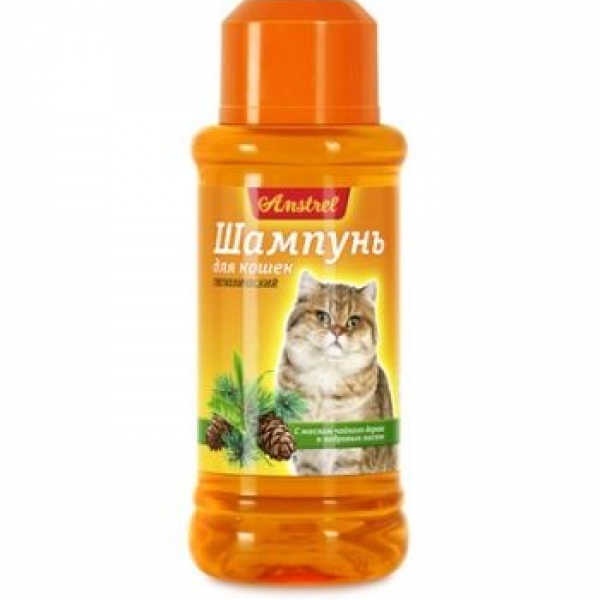 Шампунь Amstrel Кондиционирующий с маслом чайного дерева и кедровым маслом для котов и кошек
