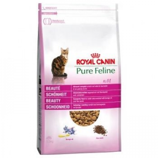 Royal Canin Pure Feline Beauty (Утка) красота шерсти 1,5кг