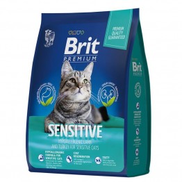 Brit Premium Cat Sensitive (Ягненок, Индейка) 2кг