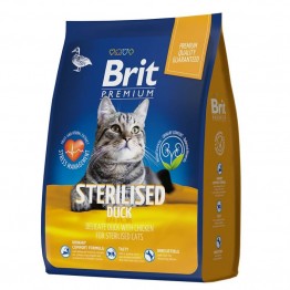 Brit Premium Cat Sterilized (Утка, Курица) 2кг