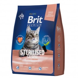 Brit Premium Cat Sterilised (Лосось, Курица) 2кг