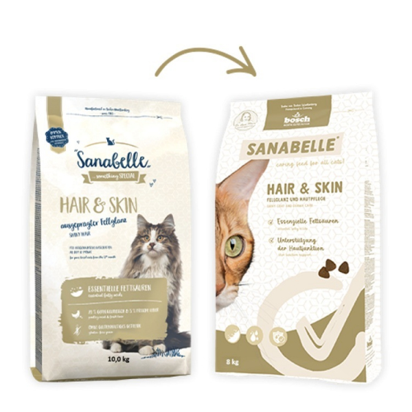 Bosch Sanabelle Hair & Skin для шерсти 8кг
