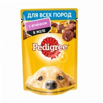 Pedigree для собак всех пород (Ягненок в желе) 85гр