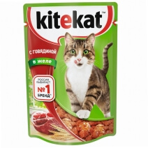 Kitekat с Говядиной в Желе 85гр