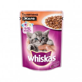 Whiskas для Котят Желе с Телятиной 