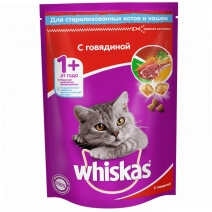 Whiskas для Стерилизованных Кошек (Говядина) 350гр