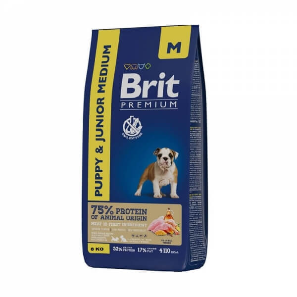 Brit Premium Puppy and Junior M (Курица) 8кг