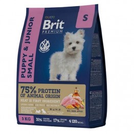 Brit Premium Puppy and Junior S (Курица) 3кг