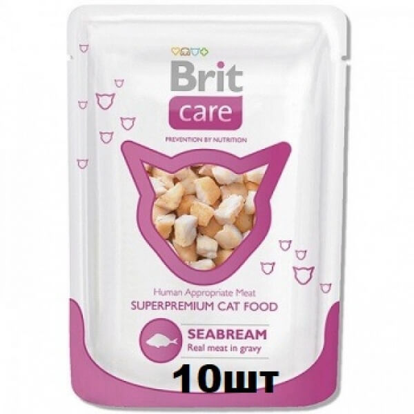 Brit Care Cat Seabream (Морской Лещ) 10шт*80г