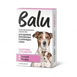 BALU для щенков, беременных и кормящих собак 100табл