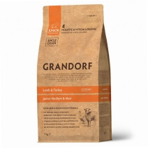 Grandorf Junior Medium & Maxi (Ягненок и индейка) 1кг