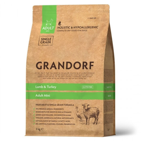 Grandorf Adult Mini (Ягненок, индейка) 3кг