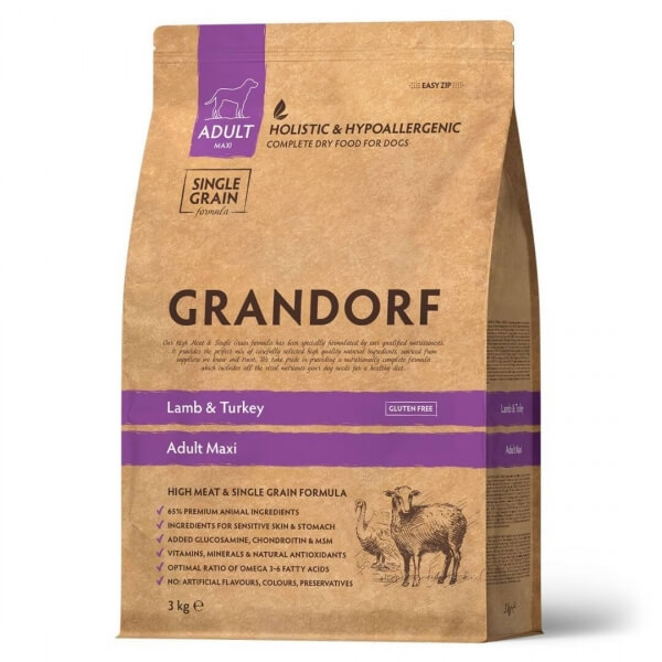 Grandorf Adult Maxi (Ягненок, индейка) 3кг