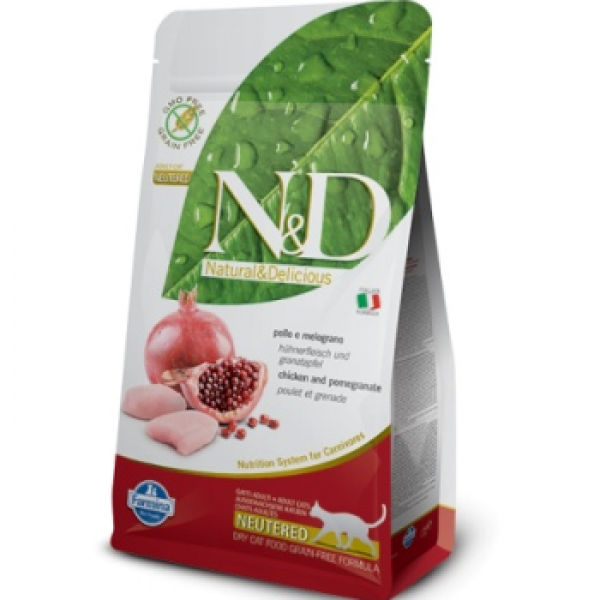 Farmina N&D GF Prime Cat Neutered (Курица и Гранат) 5кг