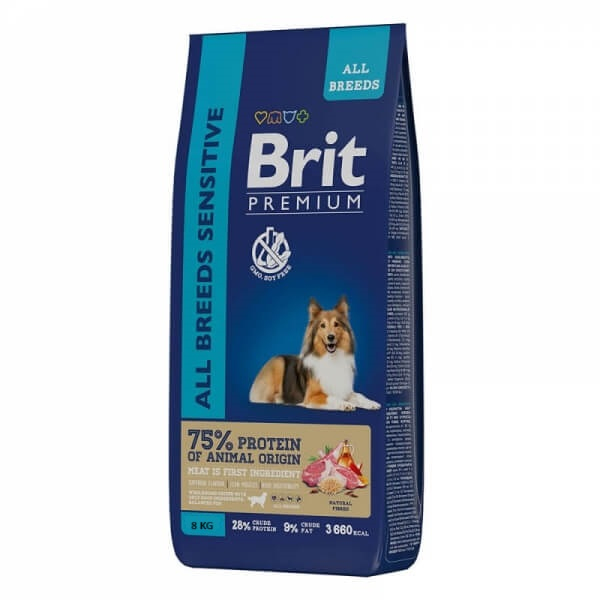 Brit Premium Sensitive (Ягненок, индейка) 8кг