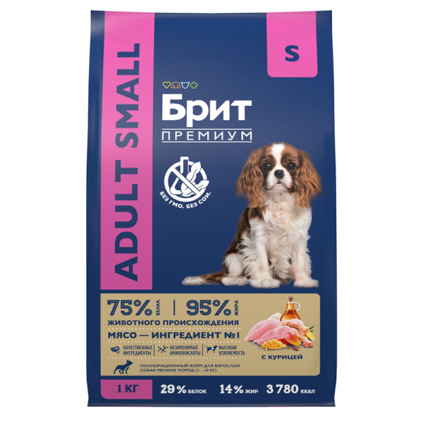 Brit Premium Adult Small (Курица) 1кг