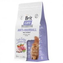 Brit Care Anti-Hairball (Белая рыба, индейка) 400гр