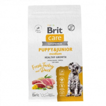 Brit Care Puppy&Junior M (Индейка, утка) 3кг