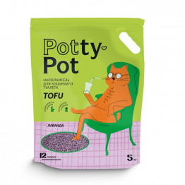 Potty-Pot Наполнитель ТОФУ (Лаванда) 12л