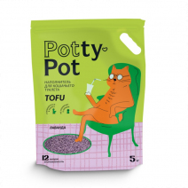 Potty-Pot Наполнитель ТОФУ (Лаванда) 12л