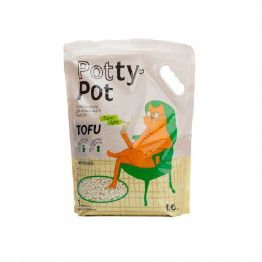 Potty-Pot Супер лайт Наполнитель ТОФУ (Молоко) 6л