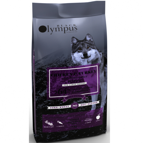 Black Olympus Puppy Maxi (Курица и Индейка) 12кг