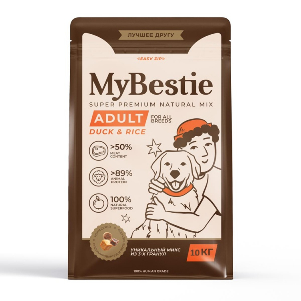 MyBestie Adult Duck and Rice (Утка с Рисом) 10кг