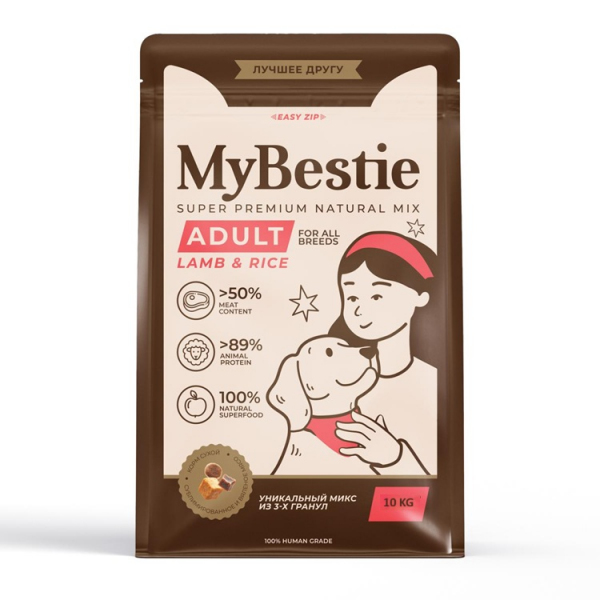 MyBestie Adult Lamb and Rice (Ягненок с Рисом) 10кг