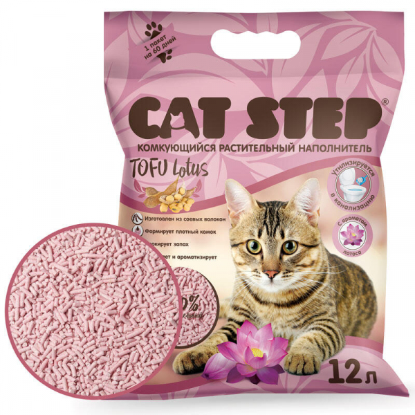 Наполнитель Cat Step Tofu Lotus, 12л