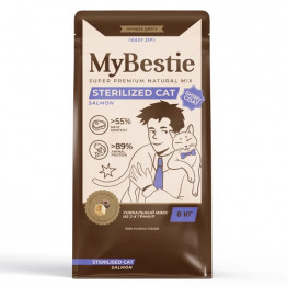 MyBestie Sterelized с лососем (для стерилизованных) 8кг