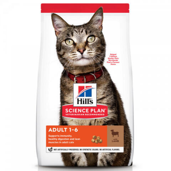 Hill's SP Optimal Care для взрослых Кошек (Ягнёнок) 10кг