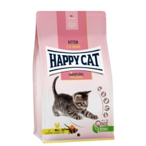Happy Cat Supreme Kitten Land-Geflügel(Птица, Лосось) 1,3кг