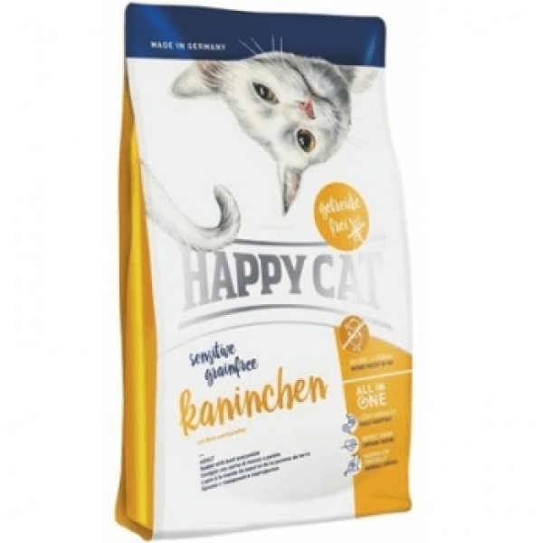 Happy Cat Sensitive Grainfree Kaninchen Беззерновой 4кг